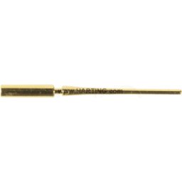 HARTING HAN 211 1914 - Contacto pasador, 0.08 ... 0.22mm², cobre, bañado en oro