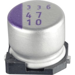 PANASONIC SVP 47/10 - Condensador de polímero, 47µF, 10V, 2000h, ESR bajo