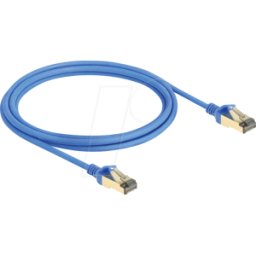 DELOCK 80334 - Cable de red RJ45 Cat.8.1 F/FTP Slim 2 m azul