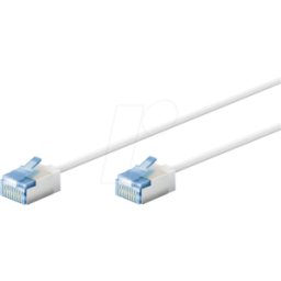 GOOBAY 74299 - Cable de interconexiones Cat.6a U/UTP super slim 5,0 m blanco
