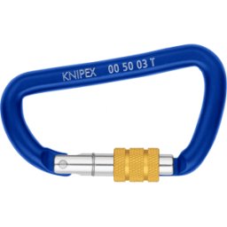 KNIPEX KN 00 50 03 T BK - Mosquetón de material, para herramientas, azul