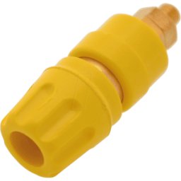 HIRSCHMANN TEST & MEASUREMENT PKI 10 A AU GE - Pinza de poste, 4 mm, amarillo, bañado en oro