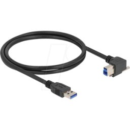 DELOCK 80484 - Cable USB 5 Gbps USB Tipo-A macho recto hacia abajo a USB Tipo-B