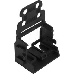 WAGO 221-509-0SW - Adaptador de montaje para fijación de tornillos, 10 hilos, negro