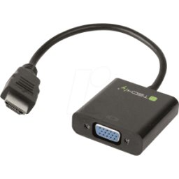 TECHLY IDA HDMI-VGA2A - Convertidor HDMI a VGA, audio