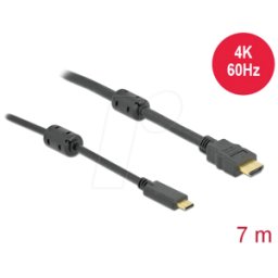 DELOCK 85973 - Cable activo de USB Type-C™ a HDMI (DP Alt Mode) 4K 60 Hz 7 m