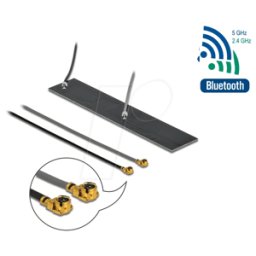 DELOCK 12627 - Antena WLAN 2 x conector MHF® I.