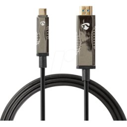 NEDIS N CCBG6410BK200 - Cable AOC USB-C > HDMI, 4K@60 Hz, 20 m