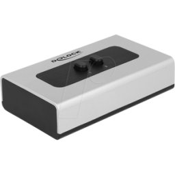 DELOCK 87663 - Conmutador HDMI, 2 tomas HDMI a toma HDMI, 4K