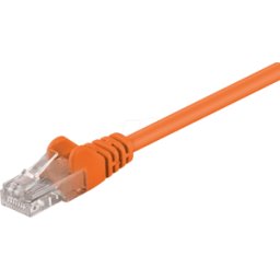 GOOBAY PATCH-C5U 2 OR - Cable de red U/UTP Cat.5e de 2,0 m, naranja, RJ45