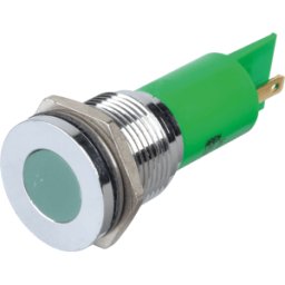 APEM APM Q16F1C G12E - Lámpara de señalización LED, verde, 12 V, 1
