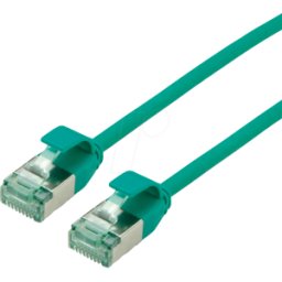 ROLINE RECYCLED MATERIAL ROLINE 21453332 - Cable de interconexiones Cat.6a (clase EA) U/FTP, Slim, verde, 0