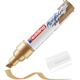 EDDING 5000GO - Marcador acrílico, 5 mm - 10 mm, oro rico