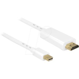 DELOCK 83707 - Conector mini DisplayPort a conector HDMI a, 2 m, blanco