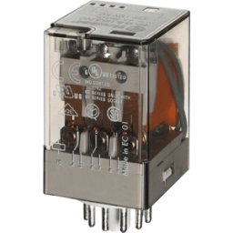 FINDER FIN 60.13.8 12V - Relé industrial, 3x UM, 250V/10a, 12VCA