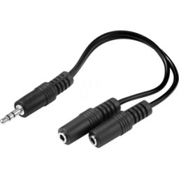 SANDBERG 502-16 - adaptador jack de 3,5mm mm, 1x enchufe / 2x enchufe
