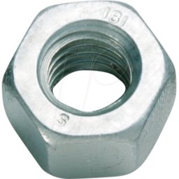 CIMCO 192002 - Tuerca hexagonal M5 acero zincado SW 8, paquete de 100