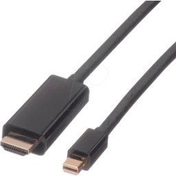 ROLINE 11045797 - Mini DisplayPort 1,2 a conector HDMI A, 4K 60Hz, 3,0 m..