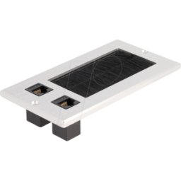 DELOCK 66896 - Entrada de cable con cepillo, 2x RJ45 Keystone, Cat.6