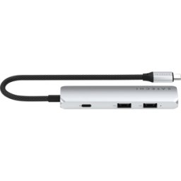 ST-P4SS - Satechi USB-C 4 en 1 adaptador multipuerto Slim 4K Silver