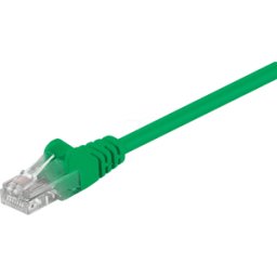 GOOBAY PATCH-C5U 10 GN - Cable de red U/UTP Cat.5e de 10,0m, verde, RJ45