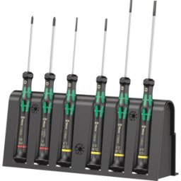 WERA 05118150001 - Kraftform Juego de destornilladores Micro, mixto, 7 piezas, 2035