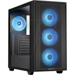 CFT GS-03B-OP - Caja CHIEFTEC HUNTER 3 E-ATX, vidrio templado, RGB, negro