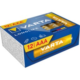 VARTA VAR LL AAA 12X - Longlife, batería alcalina, AAA (Micro), paquete de 12