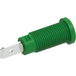 ELECTRO PJP PJP 228-2-C-GN - Toma de plátano de seguridad, 2 mm, M10, verde