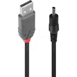 LINDY 70266 - Cable de alimentación USB > CC 3,5 / 1,35 mm, 1.5 m