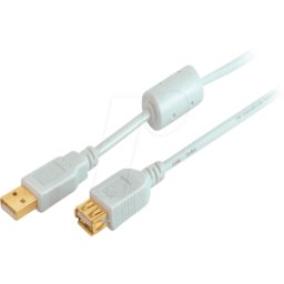 SHIVERPEAKS SHVP 77120-WF - Cable USB 2,0, Un macho a Una hembra, 1 m..