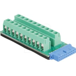 DELOCK 67191 - USB Pfostenbuchse to Terminalblock Adapter 20 Pin