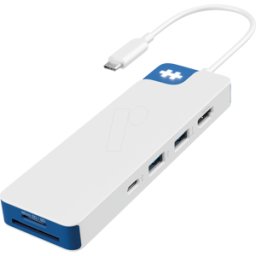 HYPER HD4102 BL - Puerto replicador/estación de acoplamiento, USB-C, 8 puer