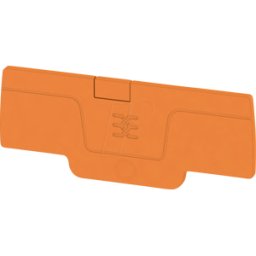 WEIDMÜLLER AEP 4C 1.5 OR - Serie A, placa final, AEP 4C 1,5, naranja