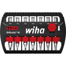 WIHA 42116 - Juego de bits BitBuddy, 7 piezas mixtas, 49 mm, TY-bit