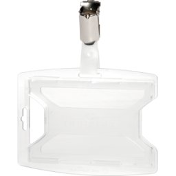 DURABLE 896219 - Soporte para identificación, con clip para 2 tarjetas, 25