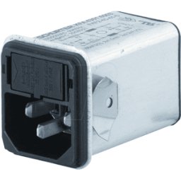 SCHURTER KFA 4A SN - Filtro antiparasitario sin portafusibles, 4 a, C14