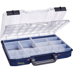 RAACO 145572 - Caja de surtido, Carrylite 55 DLU, 337 x 58 x 278 mm, 16 compart