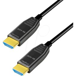 LOGILINK CHF0111 - Cable HDMI, a/M a a/M, 8K/60 Hz, AOC, negro, 10 m