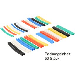 DELOCK 86279 - Surtido de tubos termorretráctiles - 50 piezas, de colore