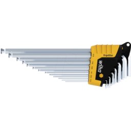 WIHA 43852 - Juego de llave de pin en soporte ErgoStar, 14 piezas
