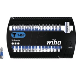 WIHA 41830 - Juego de bits XLSelector, 31 piezas mixtas, 25 mm, T-bit