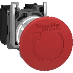 SCHNEIDER ELECTRIC XB4BS84441 - Interruptor de parada de emergencia, Harmony XB4, 22 mm, rojo, d