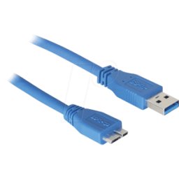 DELOCK 83502 - Cable USB 3.0, conector macho a a conector macho Micro B, 5 m