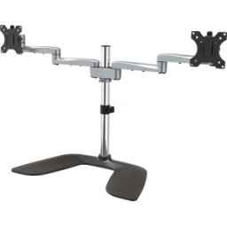 STARTECH.COM ST ARMDUALSS - Soporte para monitor, 2 pantallas, 422 mm, soporte de mesa