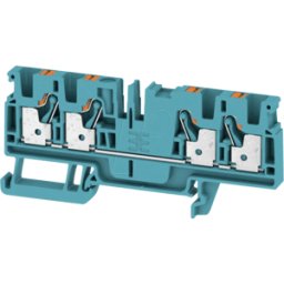 WEIDMÜLLER A4C 4 BL - Borne de paso Klippon® Connect, serie a azul