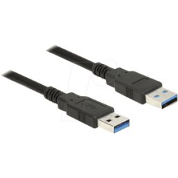DELOCK 85059 - Cable USB 3.0, conector macho USB-A a conector macho USB-A, 0,5