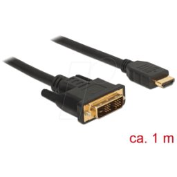 DELOCK 85582 - Cable DVI 18+1 macho > conector HDMI-a de 1,0 m