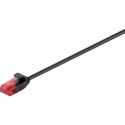 GOOBAY 71547 - Cable de conexión Slim CAT 6, U/UTP, 0,15 m, negro
