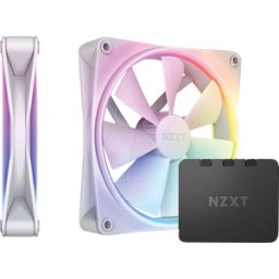 NZXT RF-D14DF-W1 - Paquete doble NZXT F140 RGB DUO, 140 mm PWM blanco